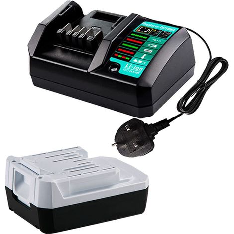 BL1413G 196375-4 14.4V 1.3Ah Battery BL1411G BL1415G with Charger DC18WA 14.4-18V for Makita HP347 HP347D DF347D JV143D TD126D UH480D DF347D HP347D JV143D TD126D UH480D UM165D UR140D (1/5)