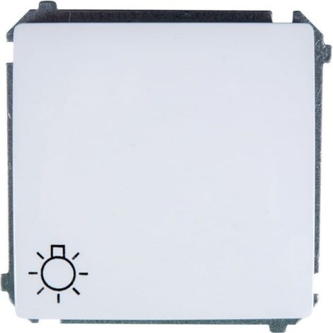Pulsante base Simon /Luce/, Connettori rapidi, Bianco BMS1.01/11