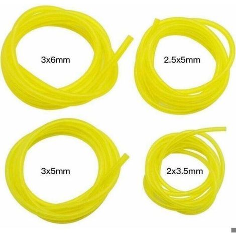 Tuyau De Carburant - PU - 4 Dimensions 2x3.5mm 2.5x5mm 3x5mm 3x6mm - Pour Tronçonneuse Soufflante Nettoyeur Haute Pression Tondeuse - 4 Pièces De 1.5 M (1/5)