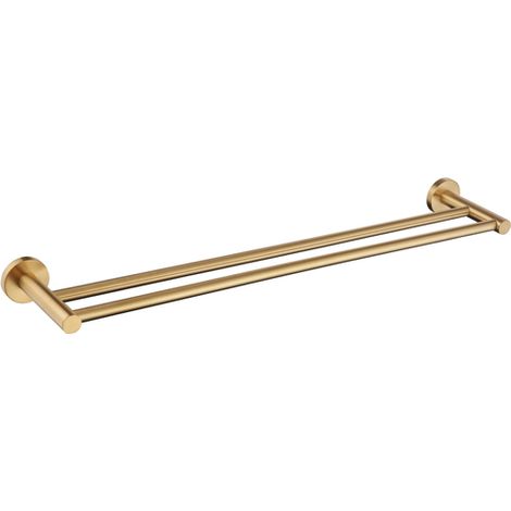 Adema Rise Dubbele Handdoekrek - 60 cm - passend bij Grohe Brushed Cool Sunset