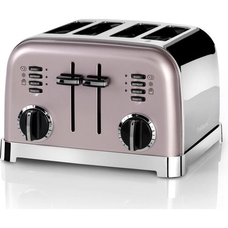 Tostadora de 4 rebanadas, 1800 W, rosa vintage - CPT180PIE - Cuisinart -
