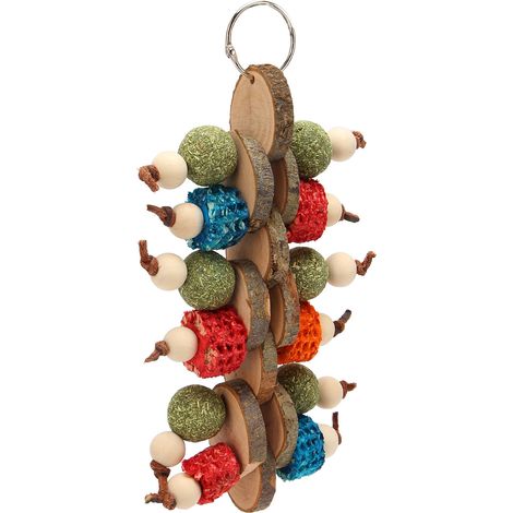 Jouets à mâcher suspendus pour cage à lapin, fabriqués à la main et multifonctionnels. Améliorent la digestion et favorisent le grincement des dents chez les lapins. (1/5)