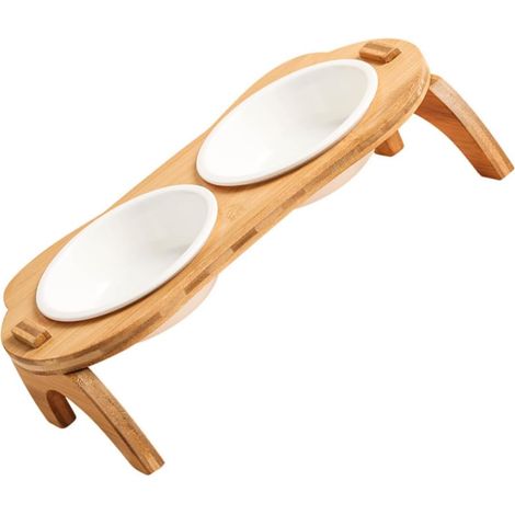 Gamelle pour Chat Et Eau Gamelle Haute pour Nourriture Bol Pratique pour (1/5)