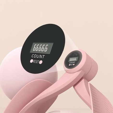 Entraîneur de Kegel – Rose – Compteur – Musculation périnée et cuisses – Fitness maison (1/5)