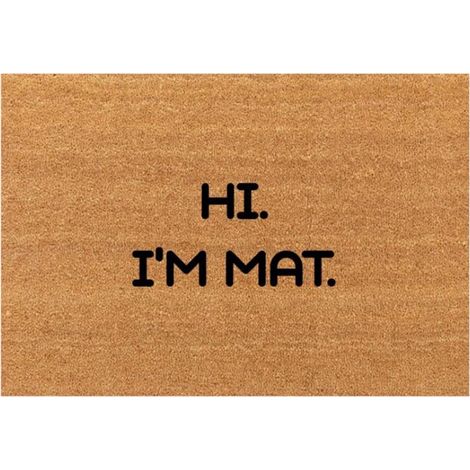 Tapis D'Entrée - 40 x 60 cm - En Fibres Naturelles - Antidérapant - Pour Intérieur Et Extérieur - 1 Pièce (1/5)