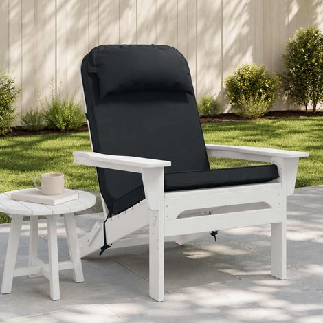 vidaXL Coussin de chaise Adirondack 100 % polyester Bleu foncé (1/5)