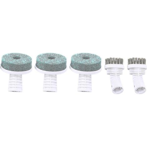 Lot de 5 têtes de brosse de rechange compatibles pour aspirateur vapeur portatif Deerma Dem Zq600 Zq610 : têtes de dépoussiérage et de nettoyage des moisissures.
