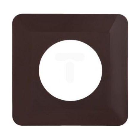 Protection Murale Sous Interrupteur - 130x130 mm - Marron - Thermoplastique - Brillant - 1 Pièce