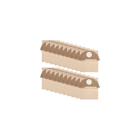 20 bolsas para aspiradora Kärcher WD2 MV2 WD 2.200 WD2250 A2004 A2054 A2099 6.904-322.0, bolsas reutilizables para aspiradora Karcher WD2, reemplaza las bolsas de papel para el polvo.