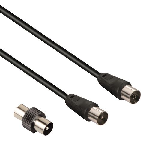 Hama 7205302 cable coaxial 1,5 m Negro