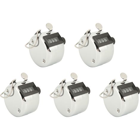 Compteur manuel métallique 4 chiffres, durable et précis pour événements sportifs, jeux et décomptes (1/5)