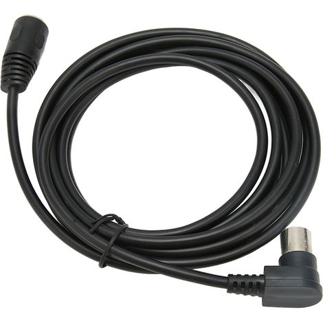 Câble d'extension MIDI DIN à 90 degrés, adaptateur DIN 5 broches mâle vers femelle pour clavier MIDI et piano électrique, 3 m (9,8 pi) (1/4)