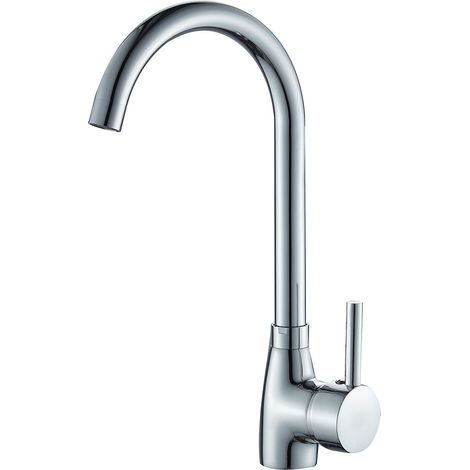 Robinet Mitigeur de cuisine (évier) chromé (1/2)