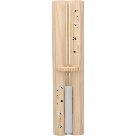 sablier Sauna - Sablier 15 Minutes En Bois De Pin Pour Sance De Sauna Hammam Spa - Accessoire Minuteur Dtente Relaxation Bain Vapeur