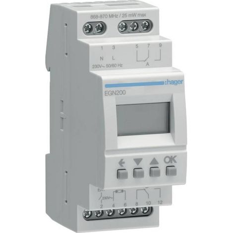 Hager EGN200 programmatori digitali grigio Bluetooth