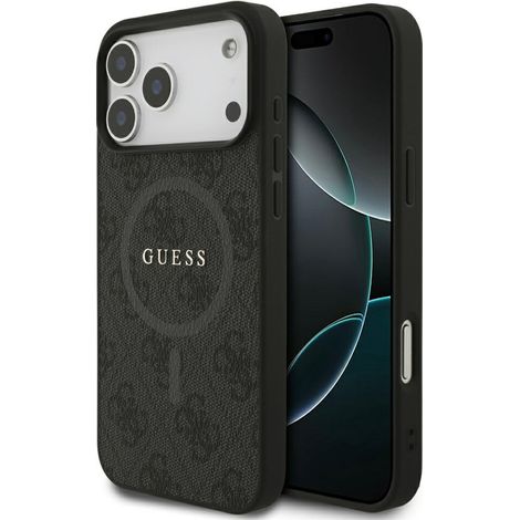 Funda Guess 4G Ring Classic Logo MagSafe para iPhone 17 Pro Max negra (1/5)