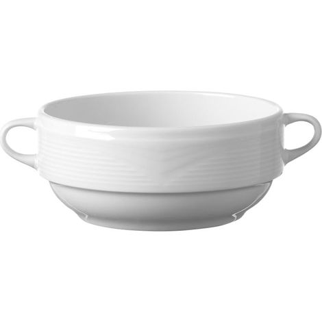 Bol à soupe avec bords renforcés, 380 ml, ø120 mm, porcelaine blanche (1/3)
