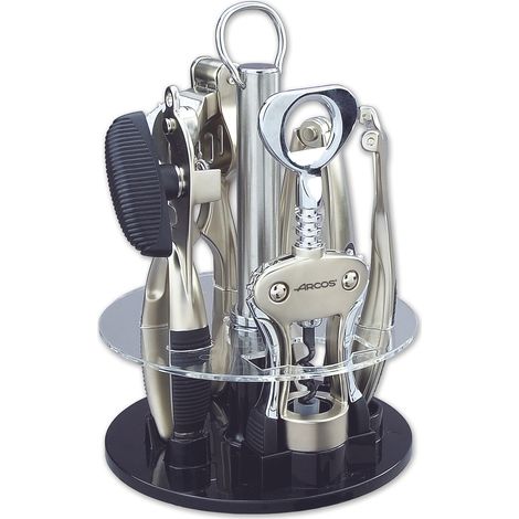 Arcos Juego de Accesorios de Cocina de 5 piezas en una Caja de Regalo - Aleación de Zinc - Color Plata