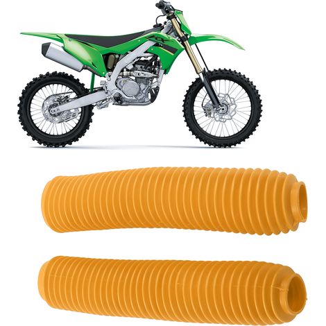 Protection de fourche avant pour moto SUZUKI RM125 DR250 DRZ400, couvre-poussière amortisseur jaune (1/5)