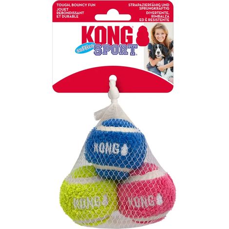 Kong - Sport Softies Ball S 3-pack Mix Ø5cm