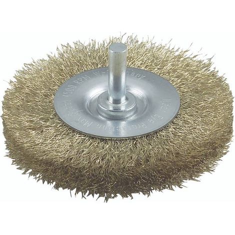Bosch Accessories Spazzole a disco per trapani - filo ondulato, ottonato, 75 mm Ø gambo 6 mm 2609256529 1 pz. (1/2)