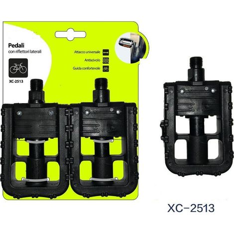 Trade Shop - Par De Pedales Bicicleta Con Focos Secundarios Ataque Universal Xc-2513 - (1/5)