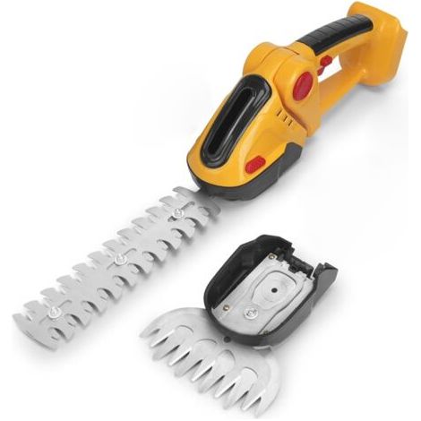 Taille-haie portatif à batterie lithium, jaune, mini taille-haie électrique, tondeuse à gazon, taille-clôture, outil de taille (1/5)