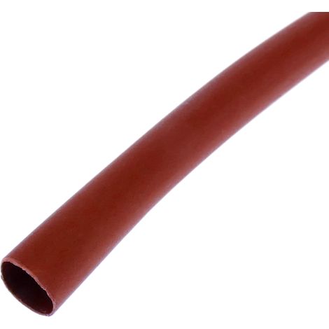 BeMatik - Chaleur rouge gaine rétractable de 6,4 mm en rouleau de 3m (1/4)