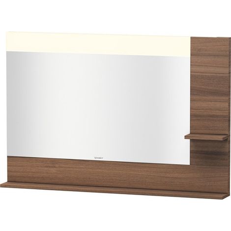 Miroir DuravitVERO 142x1200x800m avec éclairage noyer nature