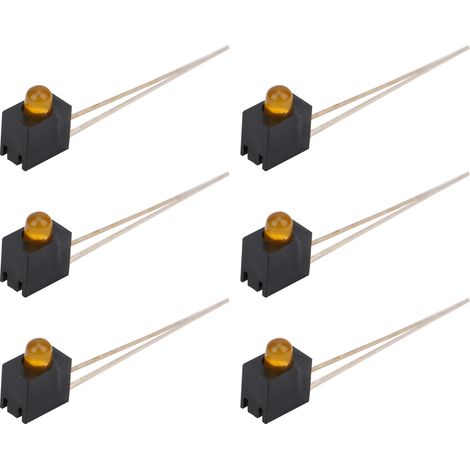 100 supports LED, abat-jour de 3 mm, coude à 90°, composants de contrôle industriel pour lumière orange (1/5)