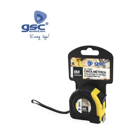 Gummibeschichtetes Maßband mit Magnet - 25mm - 8M GSC 002100463