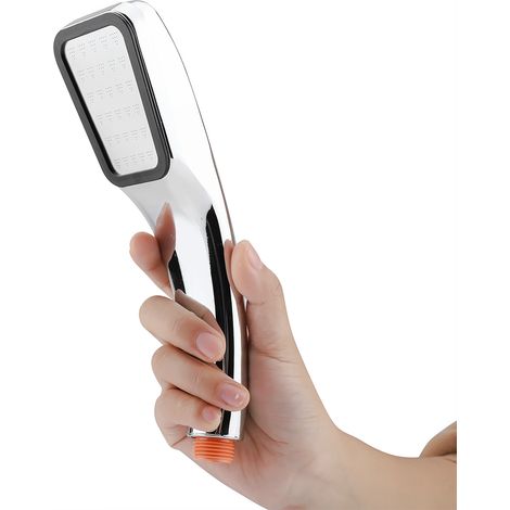 Verchromter Handbrausekopf mit 300 Löchern, leicht und langlebig, wassersparend, mit verstellbarem Luftsprudler (1/3)