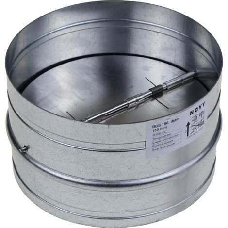Novy – Clapet antirefouleur ø150mm – 906432 – Pour installation entre tubes – Conduit VMC pour espaces confinés (1/4)
