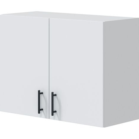 Wandschrank 80 cm mit zwei Türen weiß - Chiria