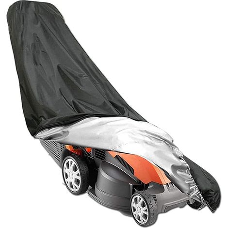 Bâche imperméable pour tondeuse à gazon, bâche d'hiver pour tracteur tondeuse, housse anti-poussière pour tondeuse de jardin, housse résistante aux intempéries et aux UV 210D (1/5)