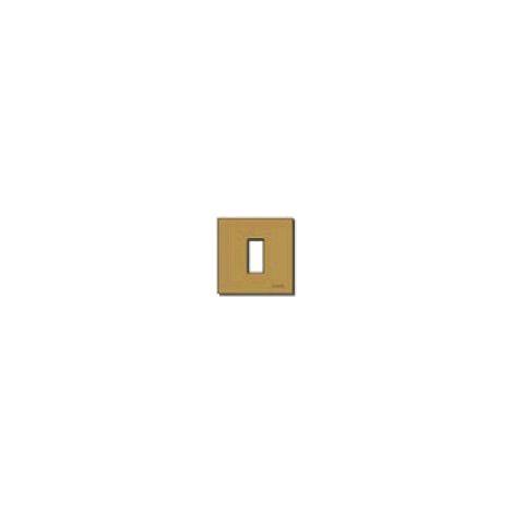 VIMAR - 08605.BR Plaque en aluminium 1M avec bouton-pression en bronze