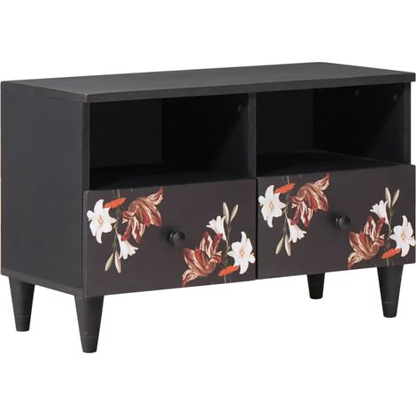 vidaXL  Storage Cabinets  Multicolour 70 x 33.5 x 46 cm Solid Mango Wood