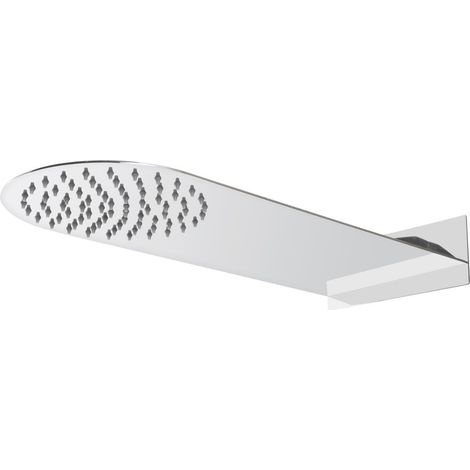 Milano Mirage 200mm x 500mm Wall Mounted Shower Head - Chrome (1/4)