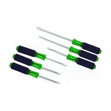 Set cacciaviti/giraviti a taglio e croce gambo quadrato 6 pezzi