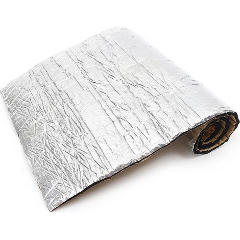 Tapis insonorisant auto 10mm, pliable, imperméable, ignifuge, réduction bruit, amortisseur sonore véhicule 40x100cm (1/5)
