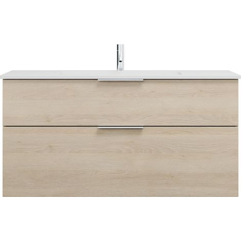 burgbad Eqio lavabo mineral de fundición con mueble bajo para (1/2)