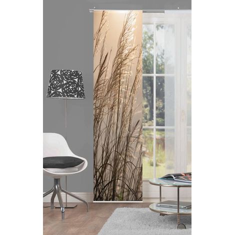 Panneau Coulissant Impression numérique, Plastique, Naturel, 245 x 60 cm (1/2)