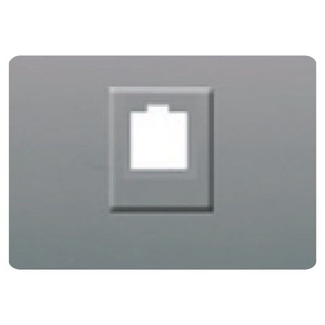 Abdeckbuchse RJ11 oder RJ45 GREY SHADOW BJC Coral 21795-GS