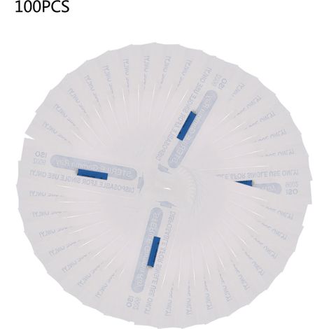 Lot de 100 aiguilles stériles 18U pour microblading tatouage sourcils, lames de précision pour maquillage permanent manuel (1/5)