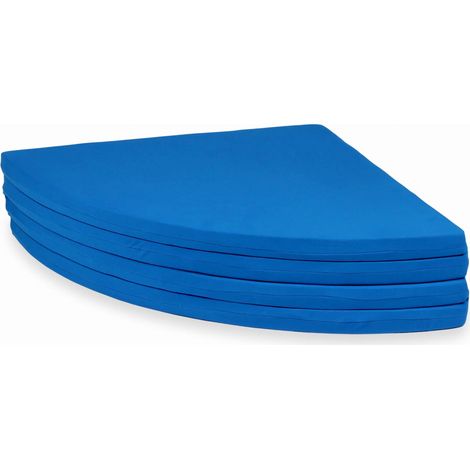 Spielmatte 160cm für Kinder, rund, faltbar, blau (1/4)