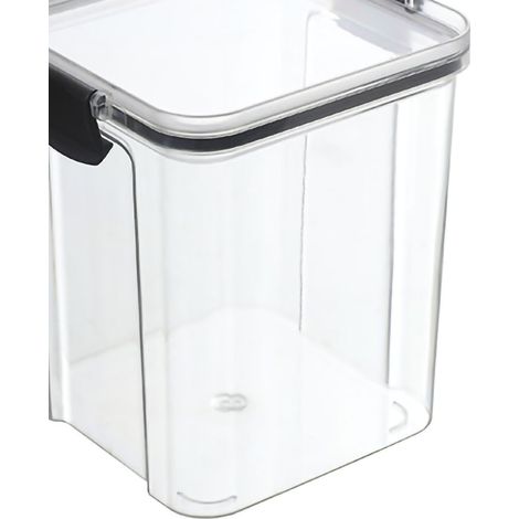 Boîte hermétique pour céréales, grains, aliments secs, thé, en plastique transparent de qualité alimentaire, 950 ml (1/5)