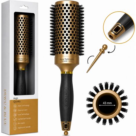 Brosse thermique en céramique pour le coiffage avec ionisation 43 mm (1/5)