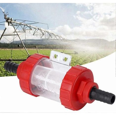 Filtre pour pompe à eau, filtre en ligne transparent à haut débit pour pompe à eau agricole de jardinage (G3/4 po) (1/5)