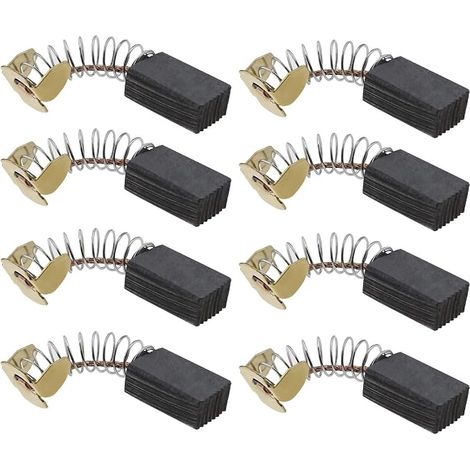 4 Paires Balais de Charbon de Moteur CB103 6x10x16mm Compatible avec HM0810 181030 Pièces de Rechange d'outils Électriques (1/5)