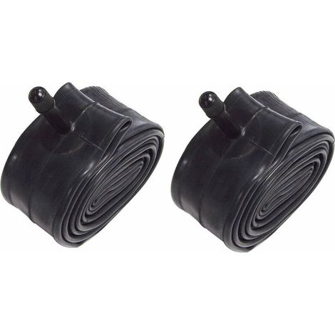 2x chambre à air 400x100 valve schrader droite 400mm brouette chariot diable tracteur tondeuse